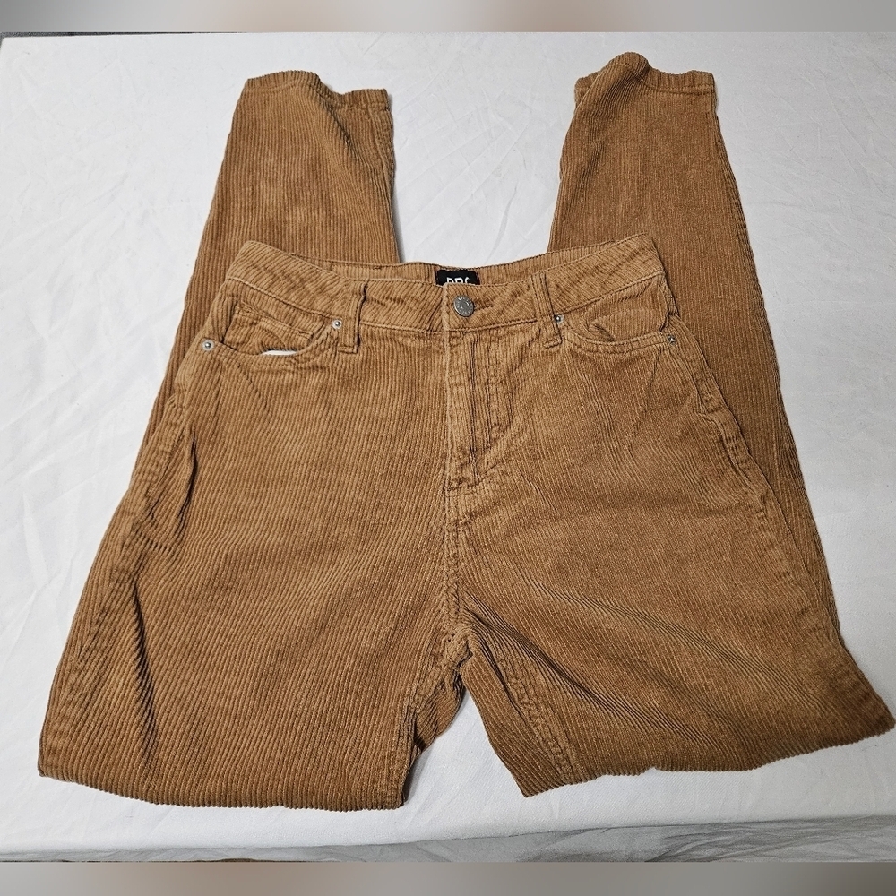 BDG Urban Outfitters Tan Corduroy Mom High Rise Pants Womens 25 100% Cotton! - Picture 2 of 8